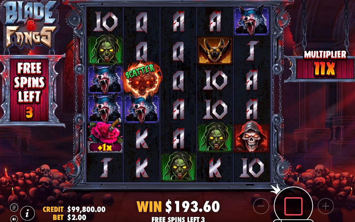 Free Spins på ett sammanslaget 6x5-rutnät med multiplikatorn på 1x